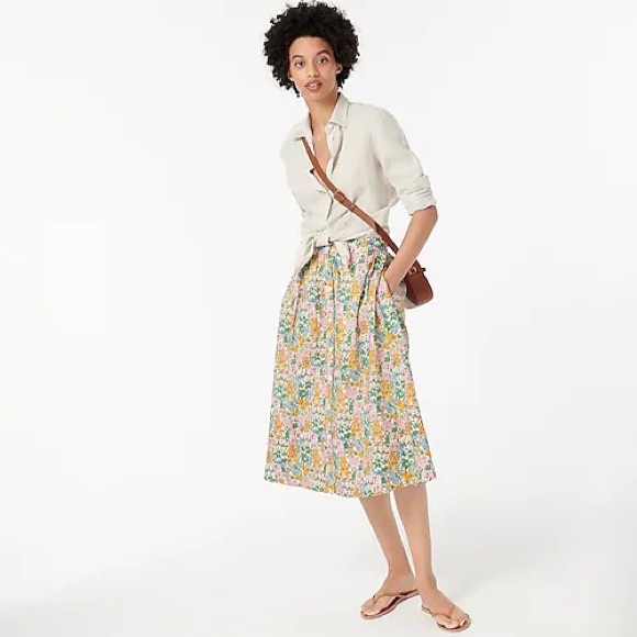 J. Crew Dresses & Skirts - J Crew Midi Floral Walk Liberty Skirt